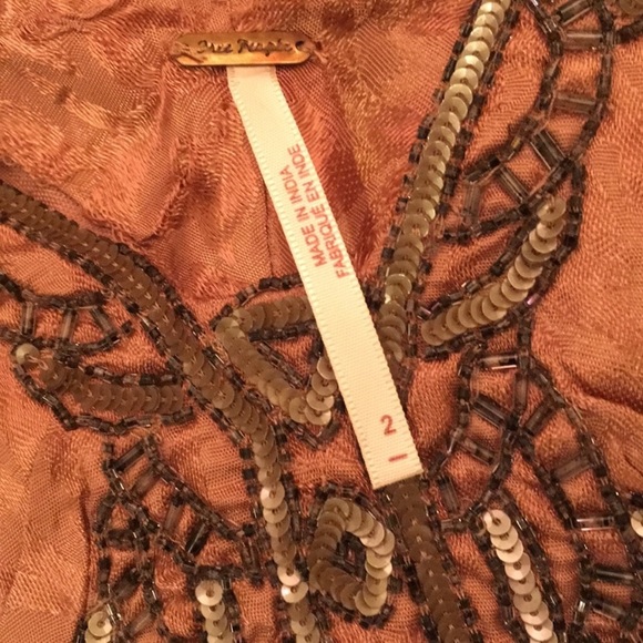 Free people antique pink peplum size 2 - Picture 3 of 5